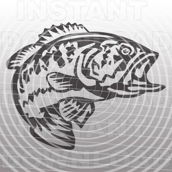 Download Fishing Svg Filebass Svglargemouth Bass Svg Filecutting Etsy