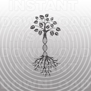 DNA Tree of Life SVG,Tree Roots SVG File,Family Tree svg -Vector Clipart Commercial & Personal Use- Cricut,Silhouette Cameo,Vinyl svg