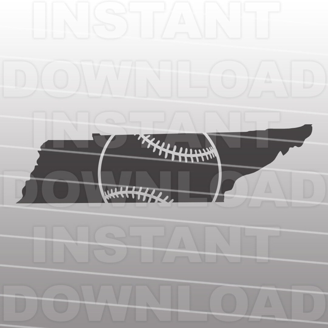 Baseball Tennessee Outline SVG File,tennessee State Svg-cuttable Vector