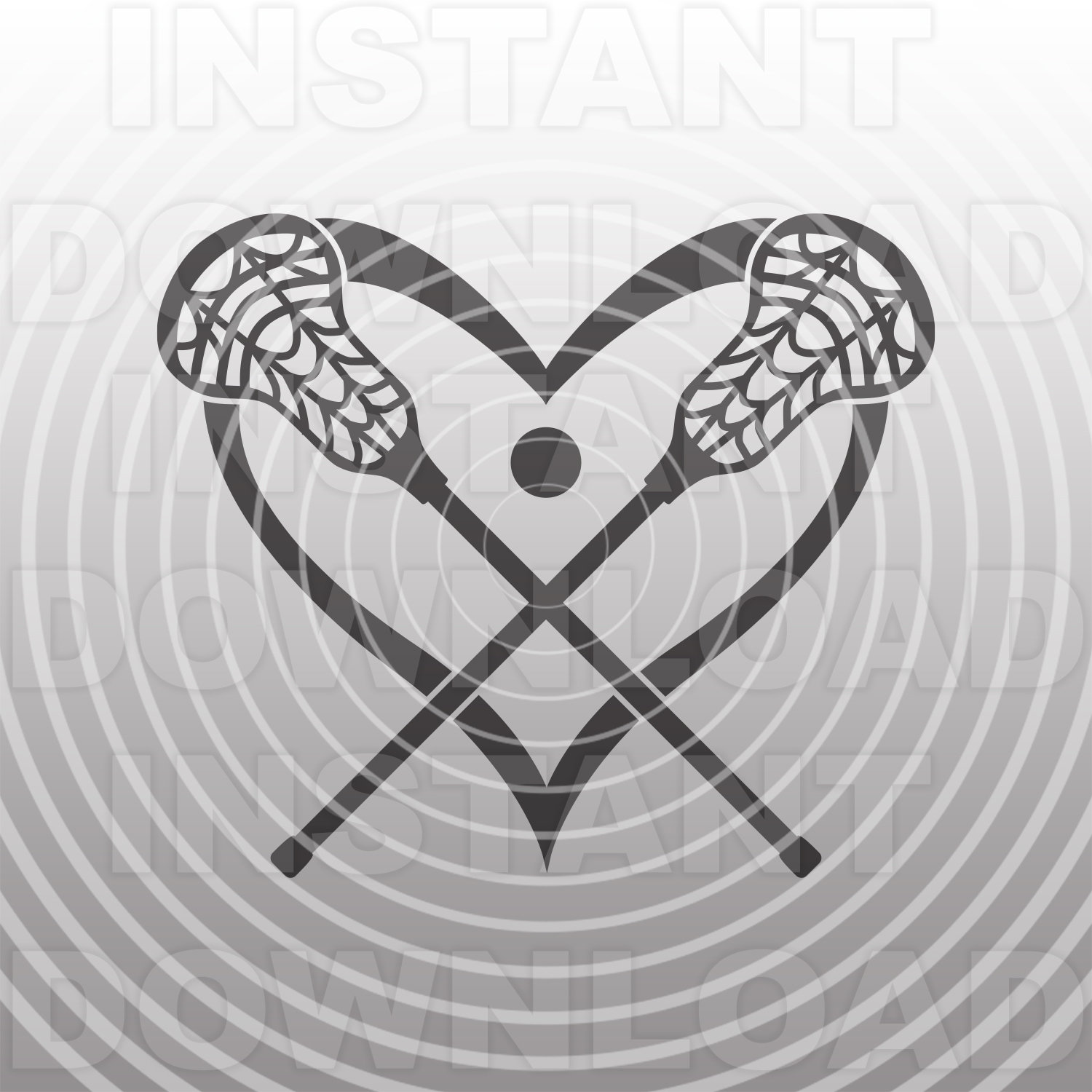 Lacrosse Sticks SVG FileLove Lacrosse Heart SVG Commercial & Etsy France