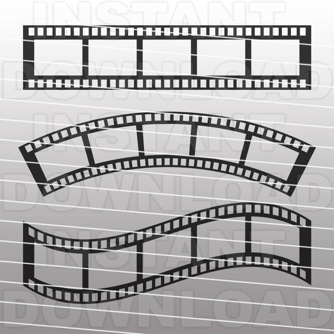 Camera Film Strip SVG File Cutting Template-clip Art for Commercial ...