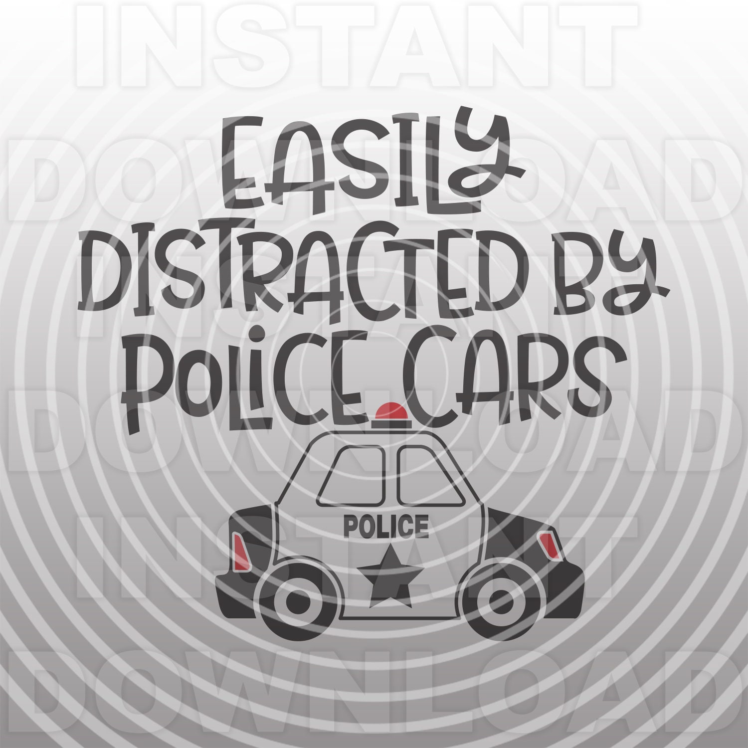 Download Police Car Svg Fileeasily Distracted By Police Cars Etsy