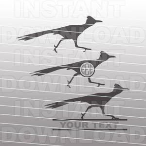 Roadrunner SVG File,Roadrunner Monogram SVG,Southwest SVG -Commercial & Personal Use- Vector svg for Cricut,Silhouette Cameo,vinyl design
