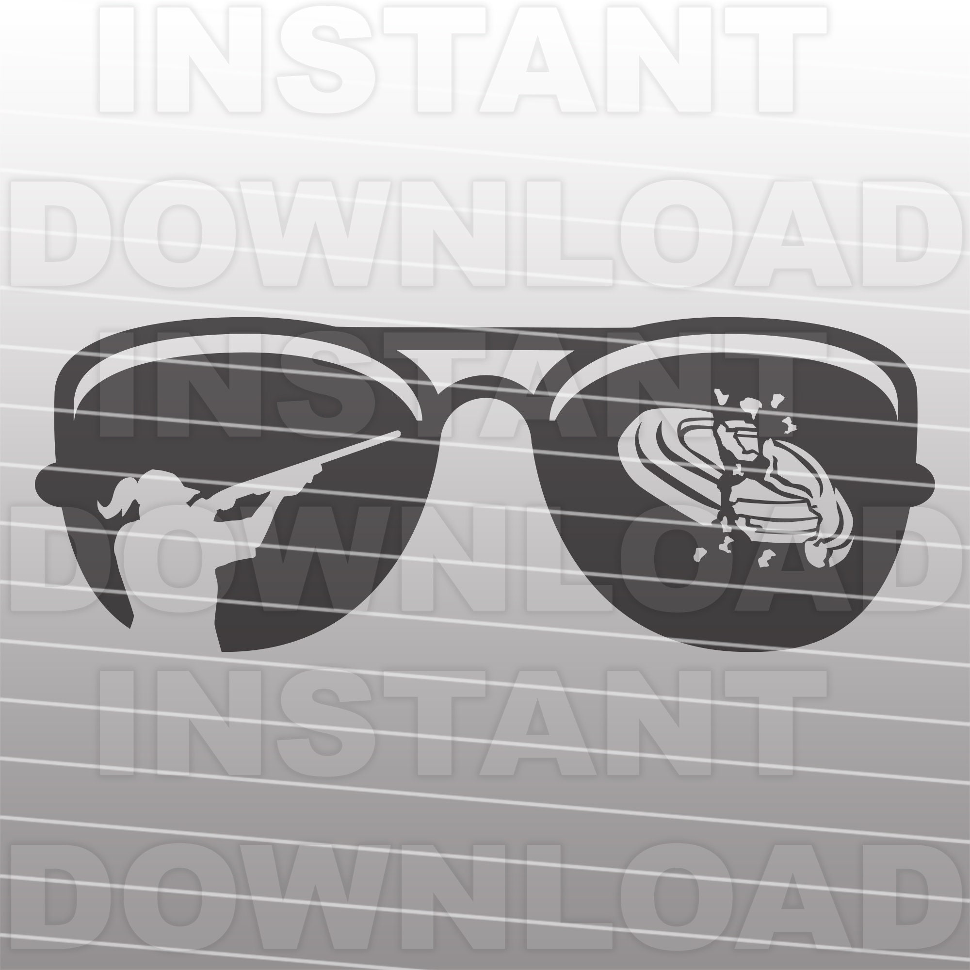 Occhiali da sole da aviatore con file in formato SVG di tiro al