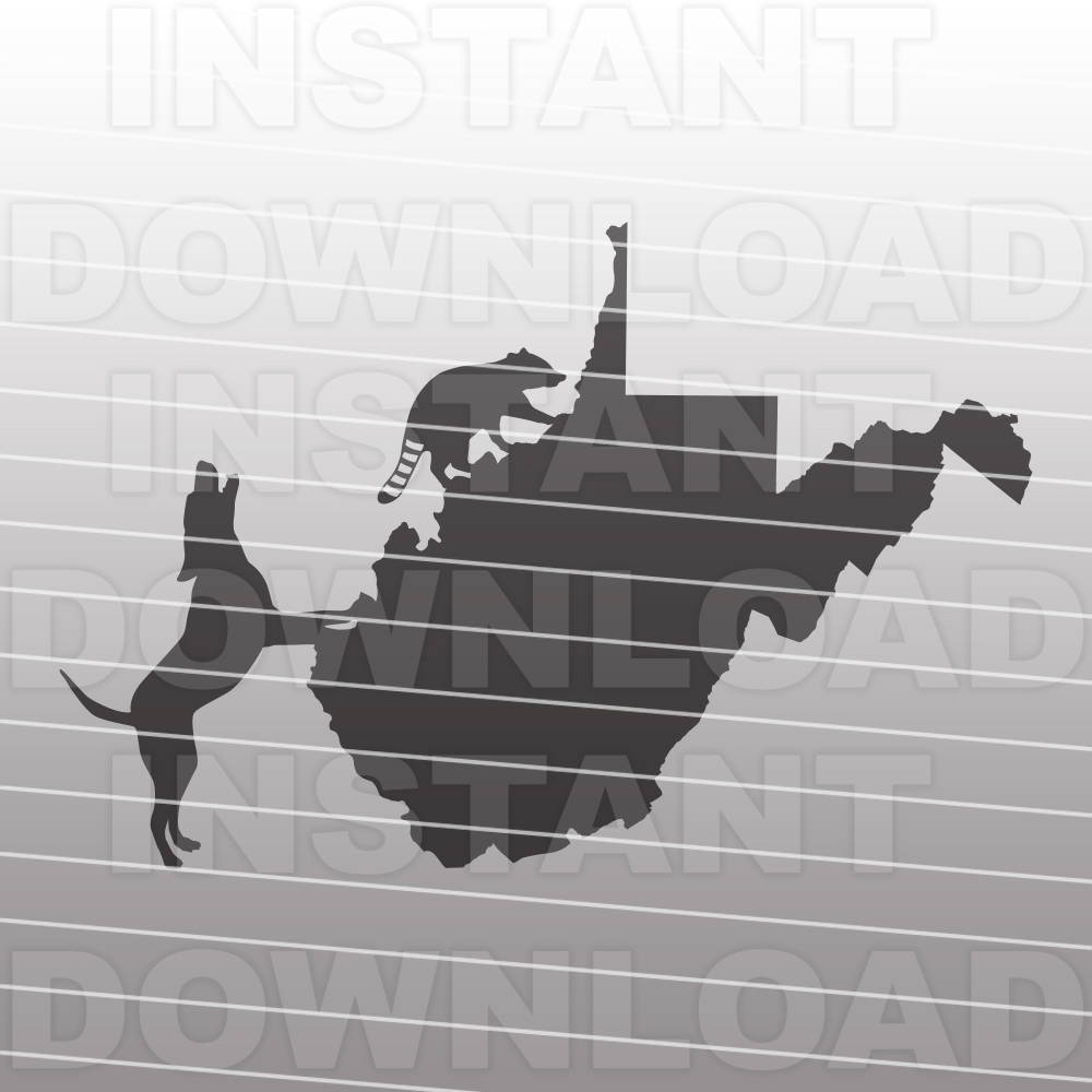 West Virginia Coon Hunting SVG Fileraccoon SVG for - Etsy