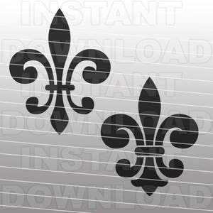 Mardi Gras SVG, Fleur De Lis SVG File-Cutting Template-Vector Clip Art pour usage commercial et personnel-Cricut,Cameo,Sizzix,Vinyl,Silhouette