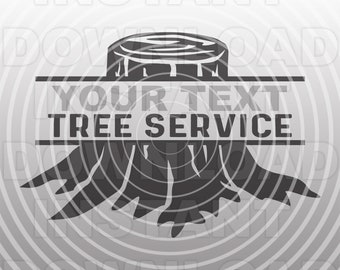 Baum Service-Logo-Design SVG-Datei, Baum Entfernung SVG, Baum schneiden Logo svg-kommerzielle & persönlichen Gebrauch-Cricut, Silhouette Cameo, svg für Vinyl