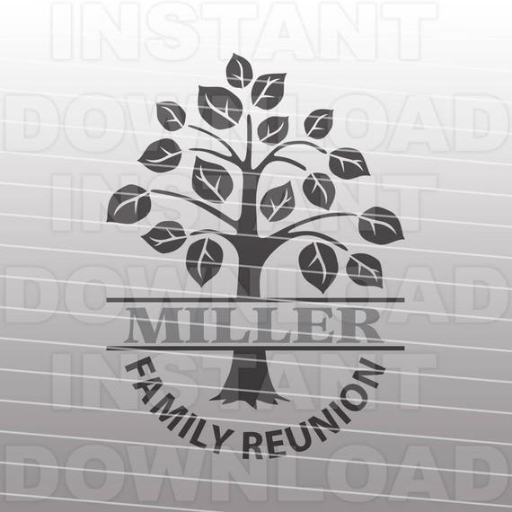 Download Family Reunion SVG FileName Monogram Family Tree SVG File ...