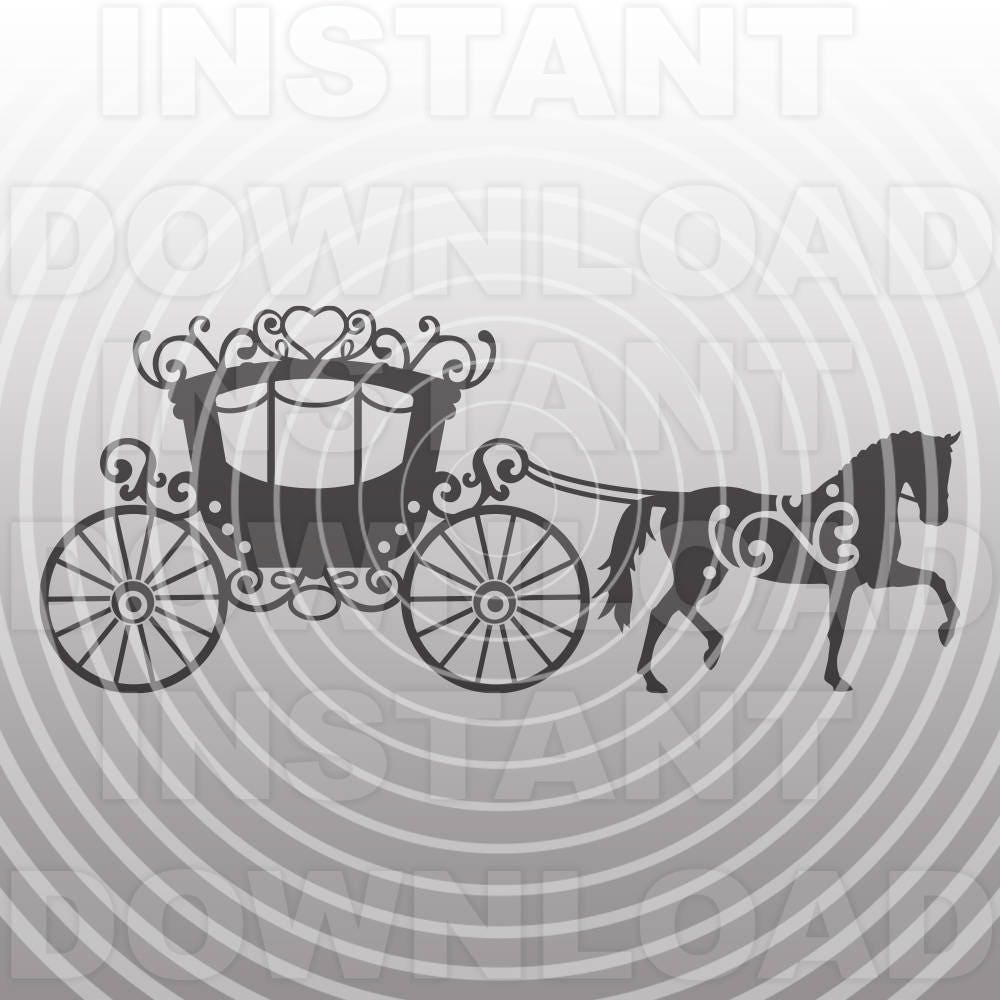 Free Free Silhouette Princess Carriage Svg 666 SVG PNG EPS DXF File