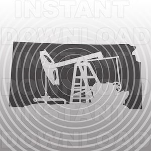 Kansas Oil Pipeline Pumpjack SVG File,Oilfield SVG,Pipeline svg -Vector Art Commercial & Personal Use- Cricut,Cameo,Silhouette,Vinyl Decal