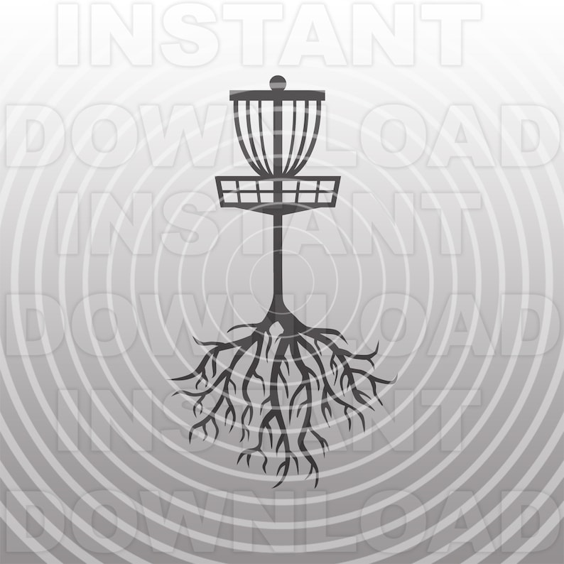 Disc Golf Basket With Tree Roots SVG Filedisc Golf SVG Etsy Canada