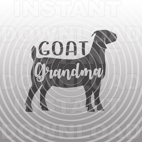 Download Boer Goat Grandma Svg Filelivestock Svgfarm Animal Svg Etsy