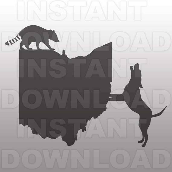 Ohio Coon Hunting SVG Fileraccoon SVG vector Art for - Etsy