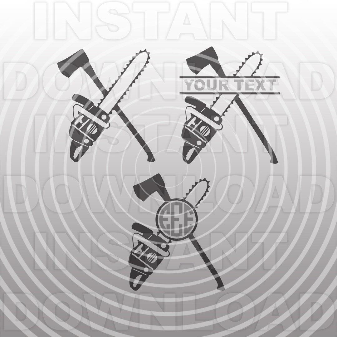 Tree Service Machine Svg Logging Chainsaw and Axe SVG File,tree Service Svg,arborist SVG -vector ...