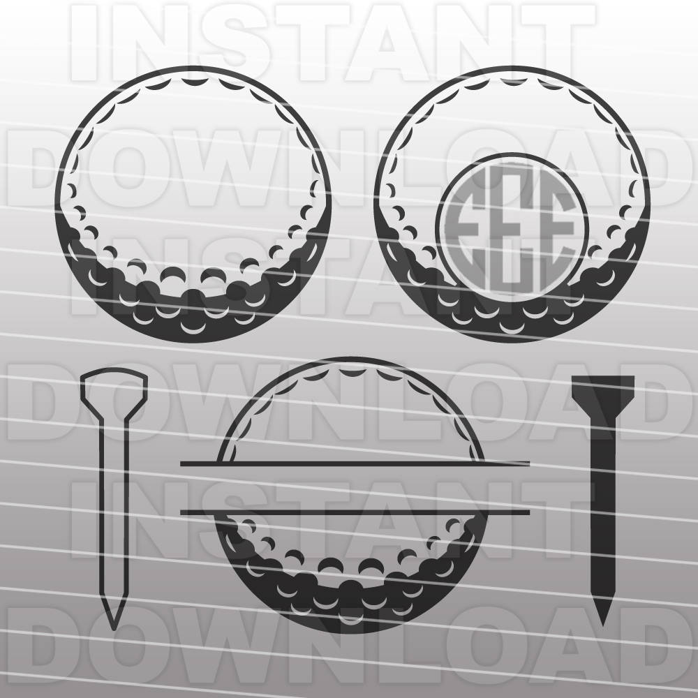 Download Golf Ball SVG File Cutting Template-Clip Art for ...