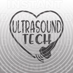 Ultrasound Tech SVG File,Ultrasound Probe Heart svg,Sonographer svg -Commercial/Personal Use- Cricut,Silhouette,Cameo,Vinyl Decal,Vinyl Cut