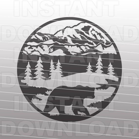 Free Free 184 Mountain Bear Svg SVG PNG EPS DXF File