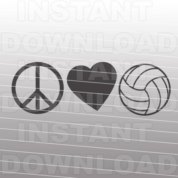 Free Free 268 Peace Love Volleyball Svg Free SVG PNG EPS DXF File