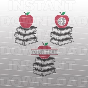 Teacher Apple SVG File,Teacher Life SVG,Apple Teacher svg,Teacher Monogram svg -Vector Art Commercial/Personal Use- Cricut,Silhouette Cameo