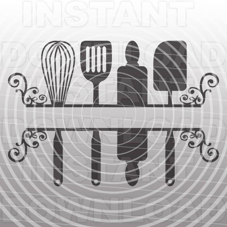 Download Kitchen SVG FileKitchen Monogram SVGKitchen FlourishVector ...