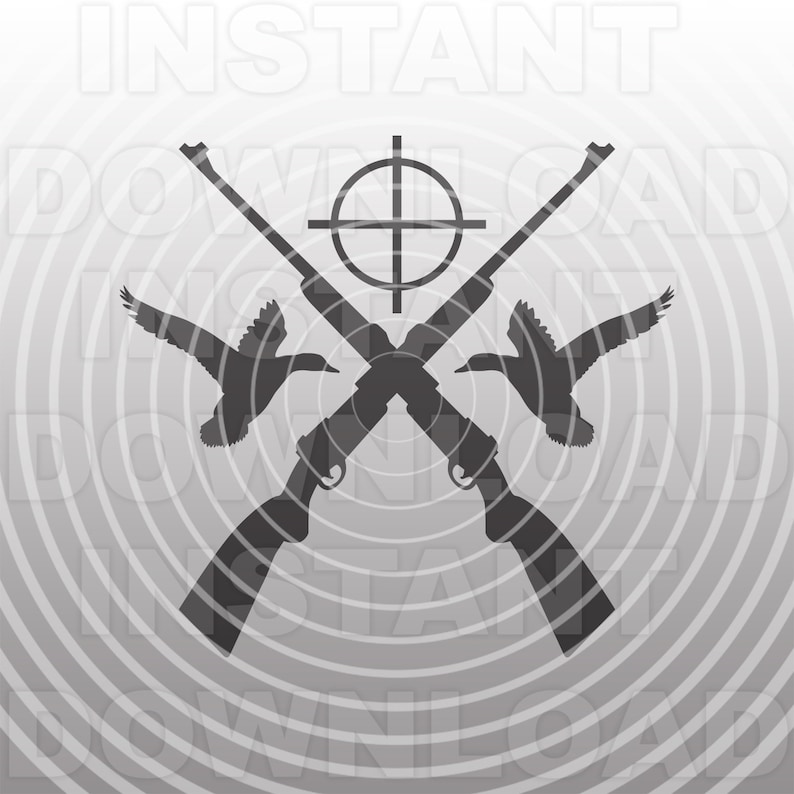 Download Duck Hunting Crossed Shotguns SVG FileDuck Hunter SVG Design | Etsy