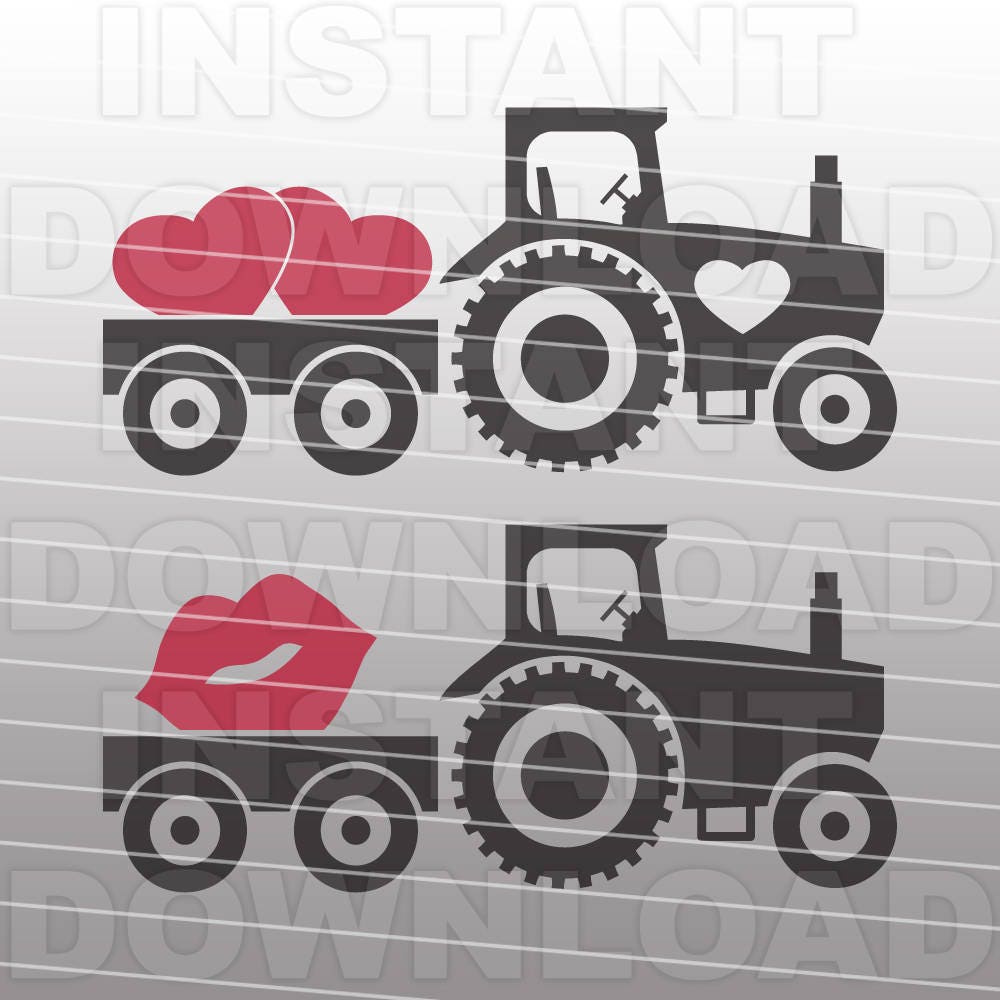 Download Valentines Svgfarm Tractor Svg File Cutting Template Vector Etsy