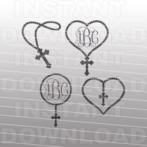Rosary Beads SVG File,Catholicism SVG,Prayer Beads svg -Commercial & Personal Use- cricut svg,silhouette svg,vector art,vinyl cut,decal svg