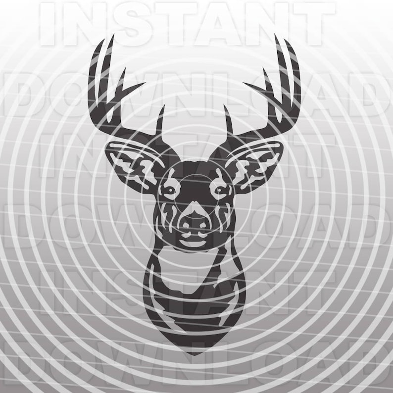 Download Buck Head Deer Hunting SVG File Cutting Template ...