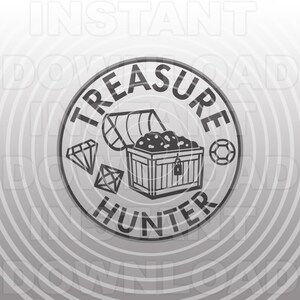 Arquivo SVG de caçador de tesouros, baú de tesouro SVG, Video Gamer svg, Nerd svg - Arte vetorial comercial/uso pessoal - Cricut, Silhueta, Cameo, corte de vinil
