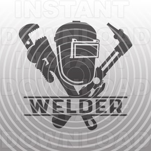 Welder SVG File,Welders Helmet SVG,Welders Mask SVG,Welding Torch svg -Vector art Commercial/Personal Use- Cricut,Silhouette Cameo,Vinyl svg