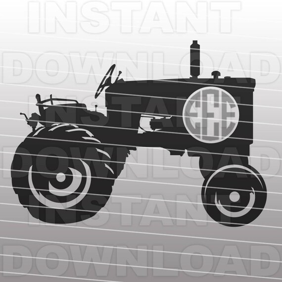 Download Farm Tractor Monogram John Deere Svg File Cutting Template Vector Clip Art For Commercial Personal