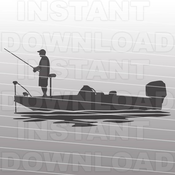 Fisherman on Boat Illustration