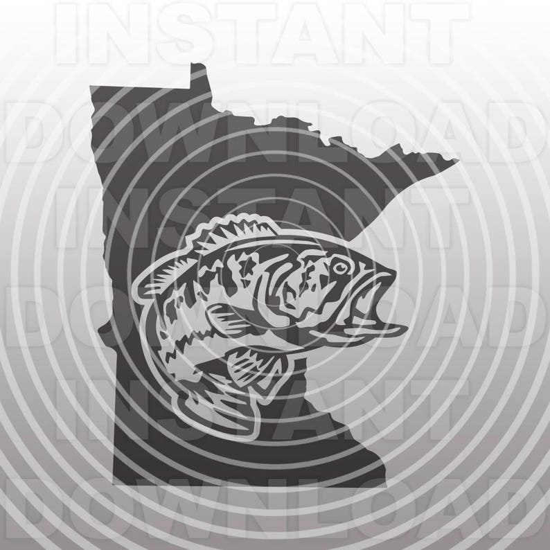 Download Largemouth Bass SVG FileMinnesota Bass Fishing SVG Vector ...