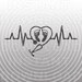 Heartbeat Nursing SVG file,OB Nurse svg File,Obstetrician svg -Vector Art for Commercial & Personal Use- Cricut,Silhouette,Cameo,Vinyl Decal