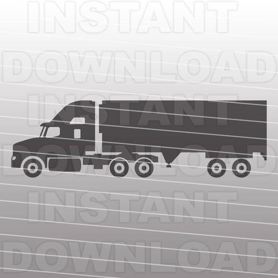 Download Semi Truck Svg Filetruck Svg Cutting Template Vector Clip Art Etsy