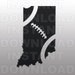 Indiana Football SVG File, cricut svg, silhouette svg, svg cuts, cuttable svg, svg cut file, vector svg, cricut designs, vinyl files