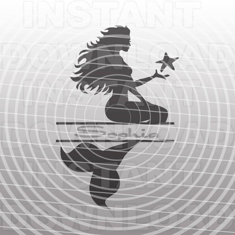 Free Free 253 Mermaid Split Monogram Svg SVG PNG EPS DXF File