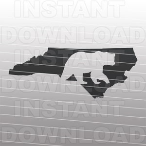 Bear Hunter SVG-Datei, North Carolina Bär Jagd SVG, Black Bear SVG - Vektorkunst kommerzielle/persönliche Nutzung- Cricut,Silhouette,Cameo,Vinyl Aufkleber