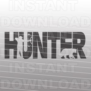 Chasseur à l'arc SVG, fichier SVG chasse à l'ours chasseur, ours chasseur SVG, svg chasse à l'ours, usage commercial et personnel, Cricut, camée Silhouette, vinyle découpé