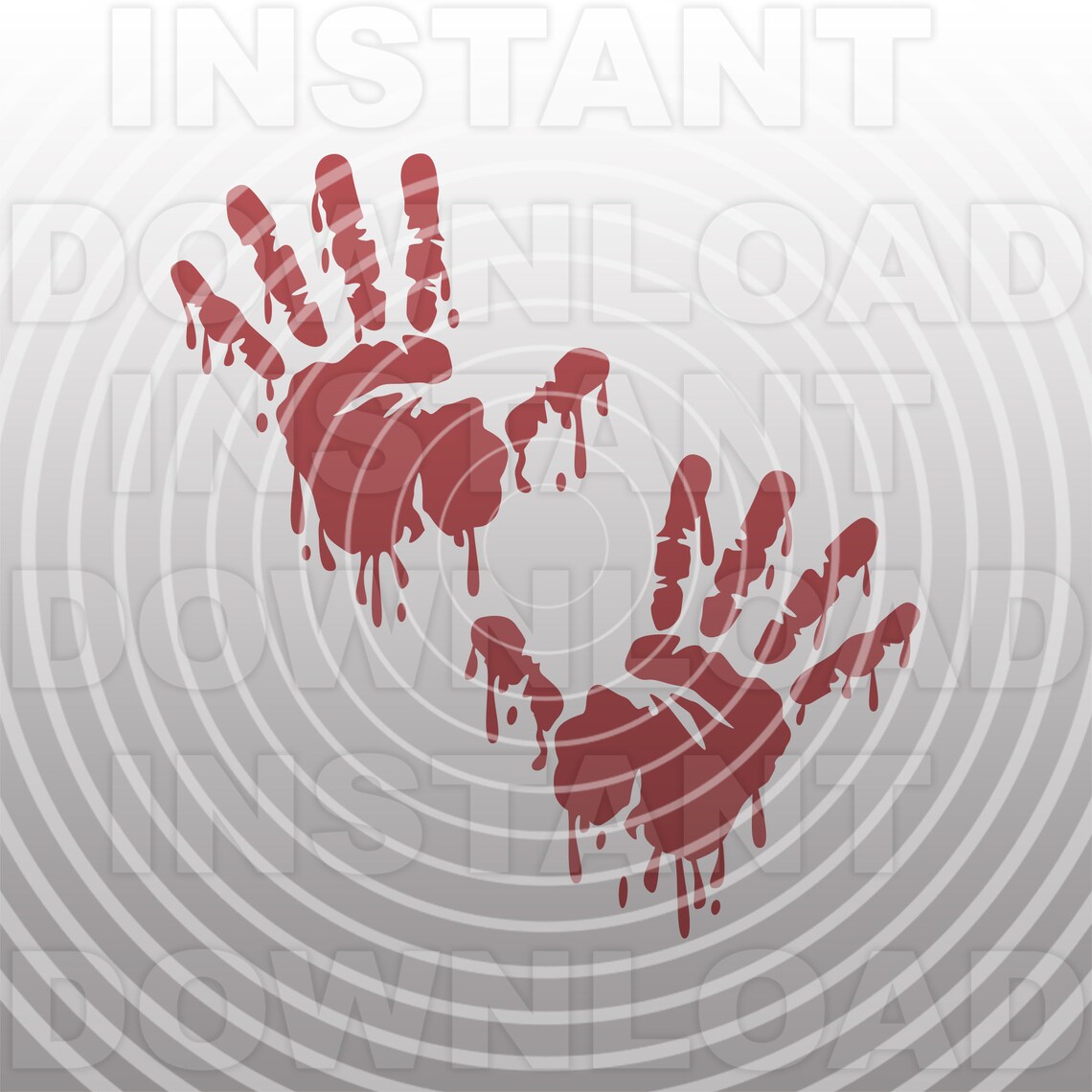 Bloody Handprint SVG
