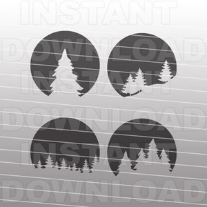 Forest Background SVG, Pine Tree SVG File, Pine Forest SVG, Tree Farm svg -Commercial & Personal Use- Cricut,Silhouette,Cameo,vinyl cut