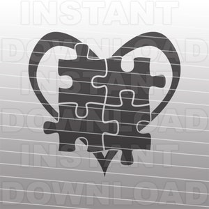 以下が含まれることがあります： ハートの形をした2つのパズルピースの白黒シルエット。パズルピースは互いに組み合わされており、強い絆を象徴しています。