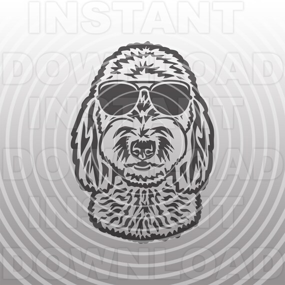 Goldendoodle with Sunglasses SVG FileLabradoodle with Etsy