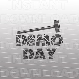 Demo dag SVG-bestand, Fixer bovenste SVG, klusjesman SVG - Vector Art commercieel en persoonlijk gebruik - Cricut, silhouet, cameo, opstrijkbare vinyl, vinyl sticker