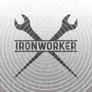 Union Ironworker com chaves de spud cruzadas Arquivo SVG, Union Rigger SVG - Arte vetorial comercial/uso pessoal - Cricut, Silhueta Cameo, Vinil svg
