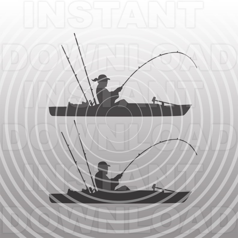 Download Kayak Fishing SVG FileKayaker SVGKayaking svgKayak | Etsy