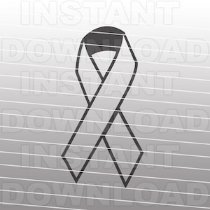 Awareness Ribbon SVG File Cutting Template-cancer ribbon Clip Art for Commercial & Personal Use-Cricut, SCAL,Cameo,Sizzix,Pazzles,Vinyl