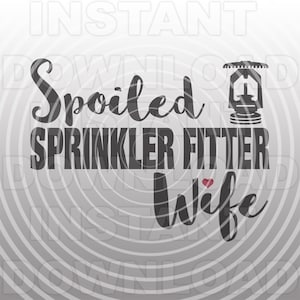 Sprinkler Monteur Frau SVG-Datei, Sprinkler Monteur SVG-Vector Format kommerzielle & persönlichen Gebrauch- Cricut,Silhouette Cameo,Vinyl svg