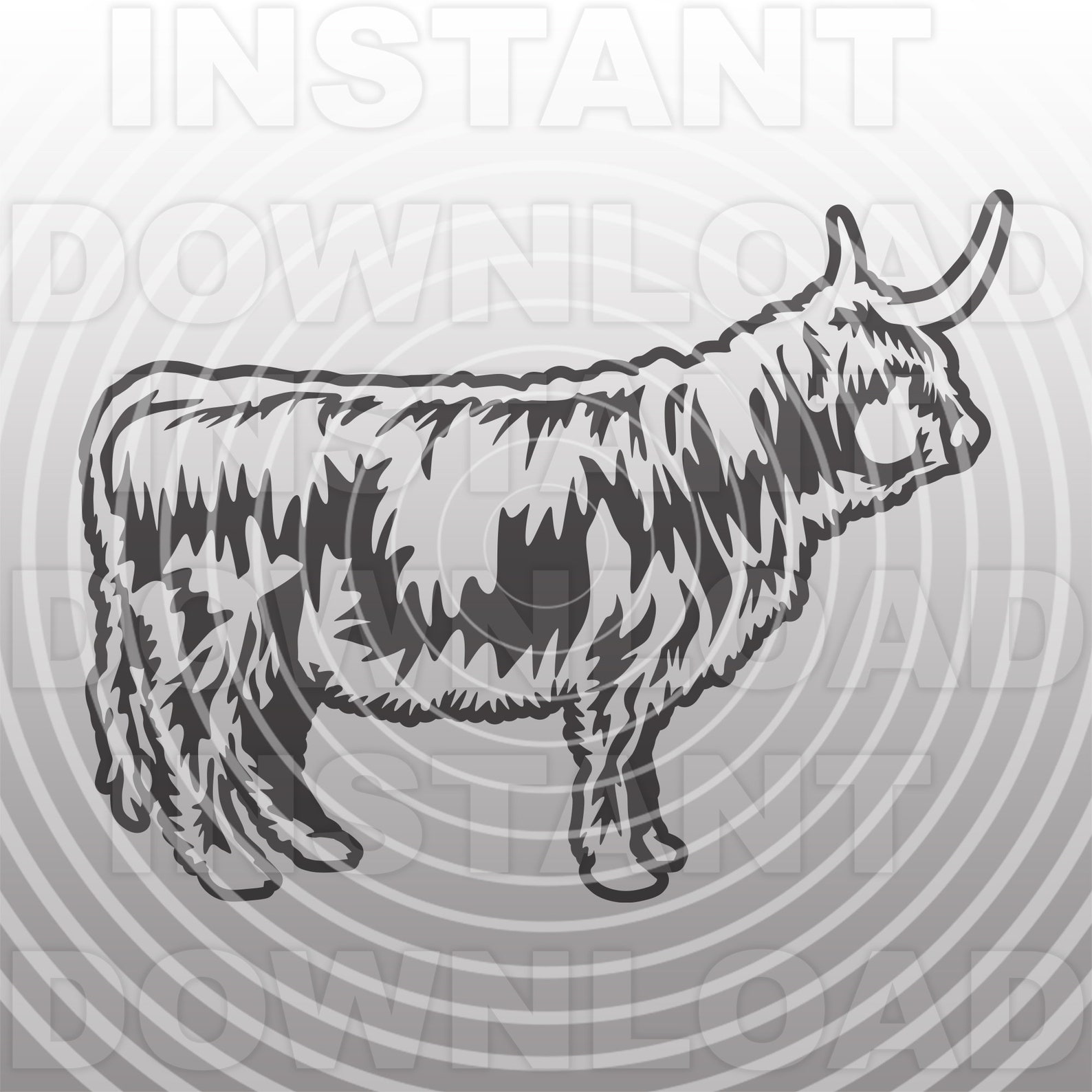 Free Free 219 Silhouette Highland Cow Svg SVG PNG EPS DXF File
