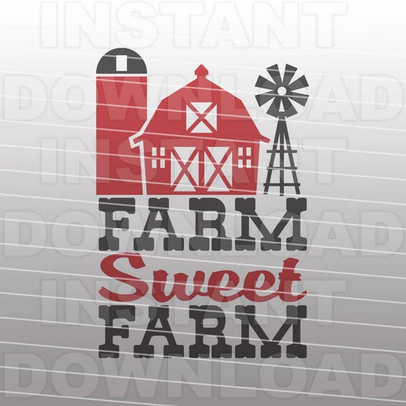 Download Farm Sweet Farm SVG FileFarmhouse Sign SVGFarming svg | Etsy